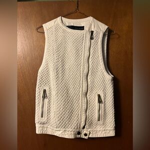 Zara Basic Ivory Knit Vest
